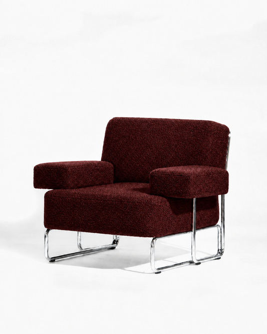 noranora.003 sofa lounge chair with arms Red